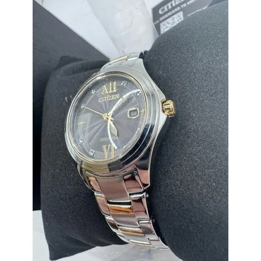 Citizen Eco Drive Gemmed MOP Dial Classic 30mm Women's Quartz Watch FE1136-59H